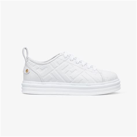 fendi women's leather sneakers